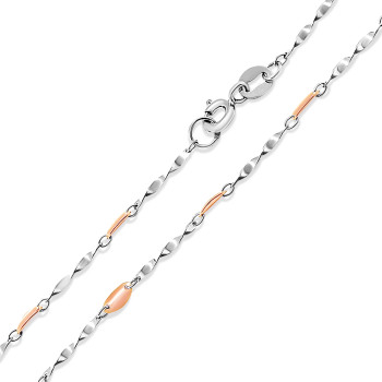 Fehérarany Lánc (méret:50) AU 73258