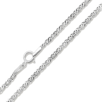 Fehérarany Lánc (méret:45) AU 94001