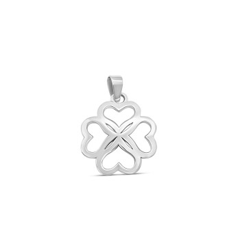 Fehérarany Négylevelű Lóhere Medál AU 93718