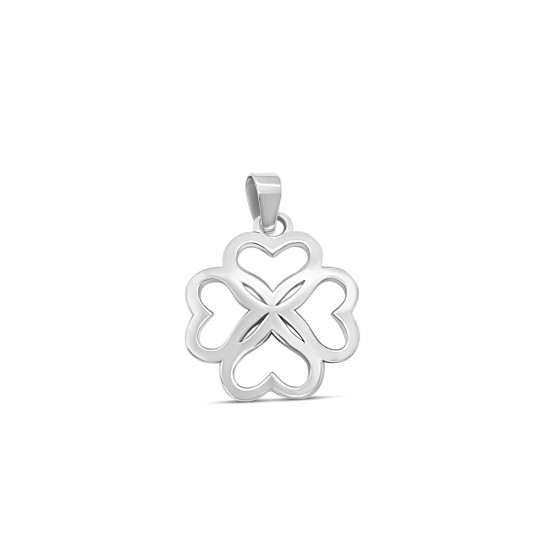 Fehérarany Négylevelű Lóhere Medál AU 93718 Fehérarany Négylevelű Lóhere Medál AU 93718