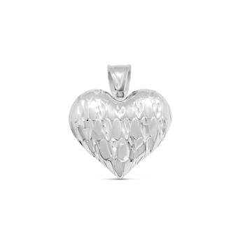 Fehérarany Szív Medál AU 85070