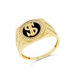 Arany Pecsétgyűrű (méret:65) AU 91336