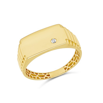 Arany Pecsétgyűrű (méret:68) AU 91890