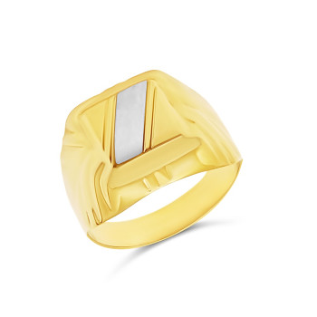 Arany Pecsétgyűrű (méret:67) AU 94271