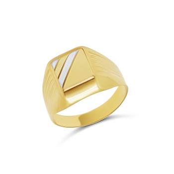 Arany Pecsétgyűrű (méret:69) AU 96255