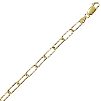 Aranyozott Ezüst Bokalánc (méret:25,5) VE 144574