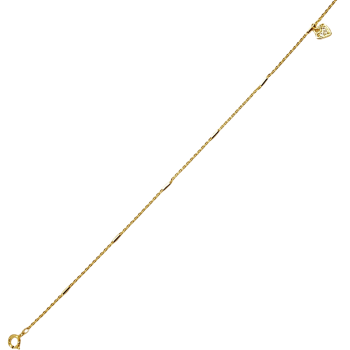 Aranyozott Ezüst Bokalánc (méret:22,5-27,5) VE 144589