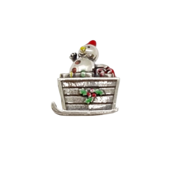 EZÜST SZÁNKÓZÓ HÓEMBER CHARM EE 0059