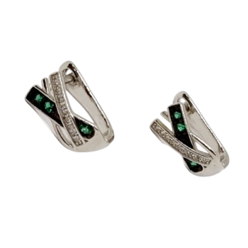 Ezüst Francia Kapcsos Fülbevaló AD 122200