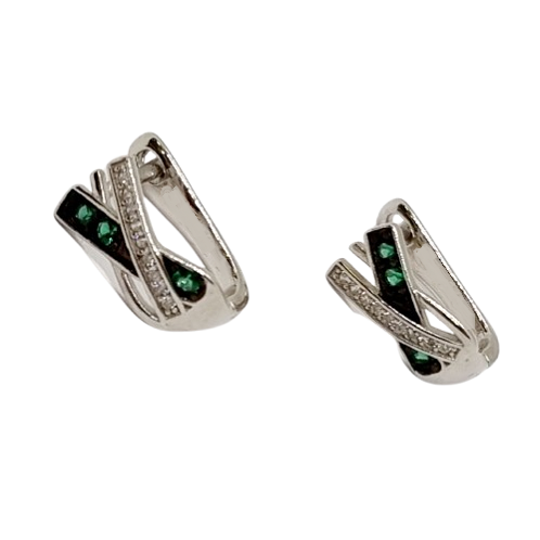 Ezüst Francia Kapcsos Fülbevaló AD 128970