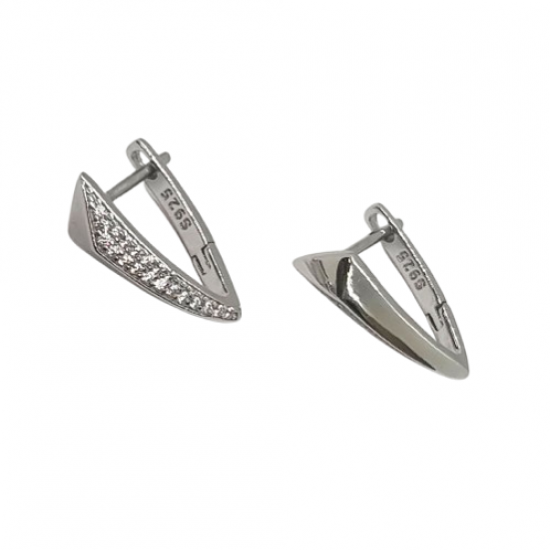 Ezüst Francia Kapcsos Fülbevaló AD 147782