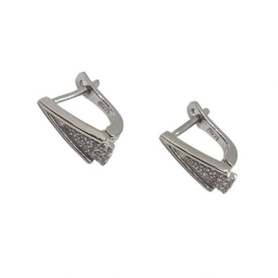 Ezüst Francia Kapcsos Fülbevaló AD 147785