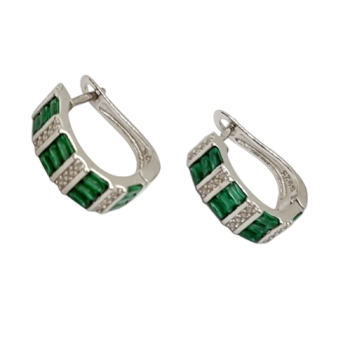 Ezüst Francia Kapcsos Fülbevaló AT 138664