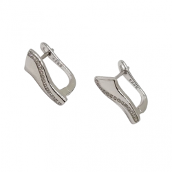 Ezüst Francia Kapcsos Fülbevaló c Ezüst Francia Kapcsos Fülbevaló c