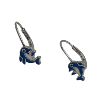 Ezüst Hagyományos Kapcsos Gyermek Fülbevaló EL 145241