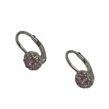 Ezüst Hagyományos Kapcsos Gyermek Fülbevaló AD 148289