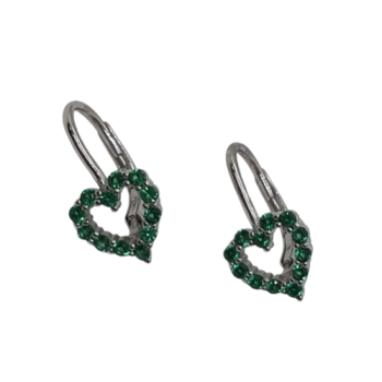 Ezüst Hagyományos Kapcsos Gyermek Fülbevaló AD 144651