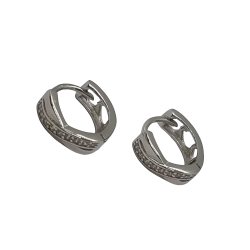 Ezüst Karika Fülbevaló AT 145850