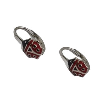 Ezüst Hagyományos Kapcsos Gyermek Fülbevaló AD 144717