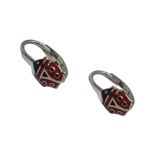 Ezüst Hagyományos Kapcsos Gyermek Fülbevaló AD 144717