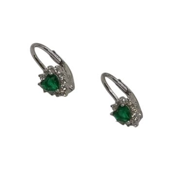 Ezüst Hagyományos Kapcsos Gyermek Fülbevaló AD 144753