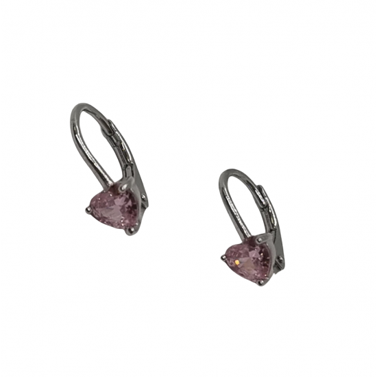 Ezüst Hagyományos Kapcsos Gyermek Fülbevaló SC 148022