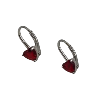 Ezüst Hagyományos Kapcsos Gyermek Fülbevaló SC 148029