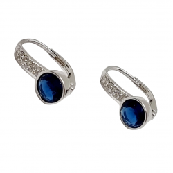 Ezüst Hagyományos Kapcsos Fülbevaló AD 131477