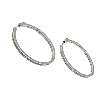 Ezüst Karika Fülbevaló SC 144479