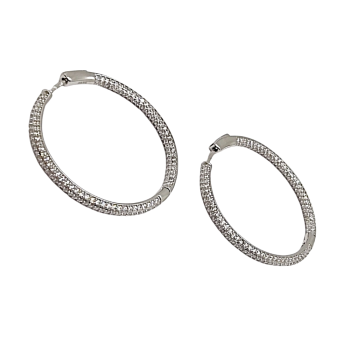 Ezüst Karika Fülbevaló SC 144482