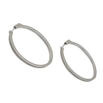 Ezüst Karika Fülbevaló SC 144485