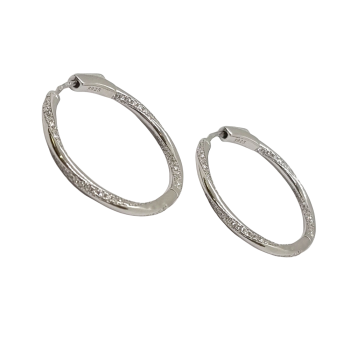 Ezüst Karika Fülbevaló SC 144487