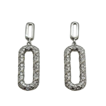 Ezüst Lógós Fülbevaló AD 140928