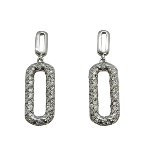 Ezüst Lógós Fülbevaló AD 140928