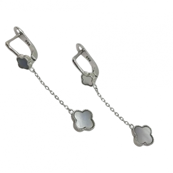 Ezüst Lógós Fülbevaló AGM 144336