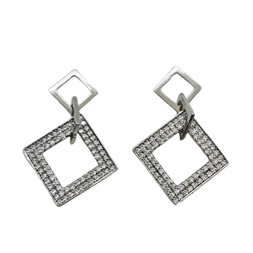 Ezüst Lógós Fülbevaló AT 143840