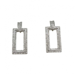 Ezüst Lógós Fülbevaló AT 144845