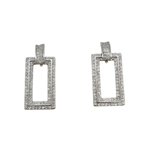 Ezüst Lógós Fülbevaló AT 144845