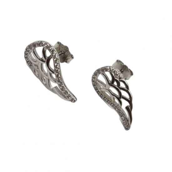 Ezüst Angyalszárny Stekkeres Fülbevaló SIH 141553