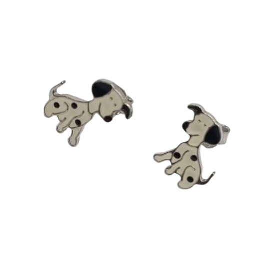 Ezüst Dalmata Stekkeres Fülbevaló SC 111375