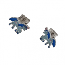 Ezüst Egyszarvú Stekkeres Fülbevaló VE 141020