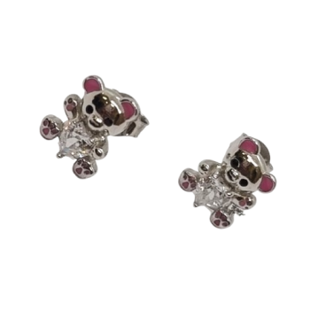 Ezüst Maci Stekkeres Fülbevaló EL 143026