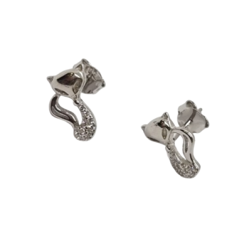 Ezüst Róka Stekkeres Fülbevaló AT 144824