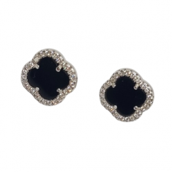 Ezüst "Négylevelű Lóhere" Stekkeres Fülbevaló EL 145237