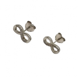 Ezüst Végtelen Stekkeres Fülbevaló AD 134818
