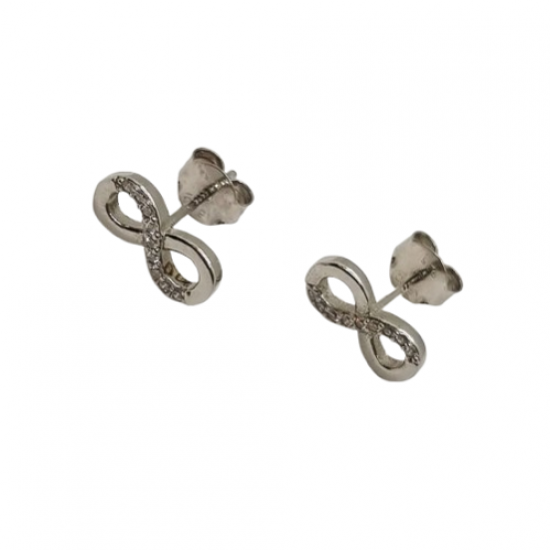 Ezüst Végtelen Stekkeres Fülbevaló AD 134818 Ezüst Végtelen Stekkeres Fülbevaló AD 134818