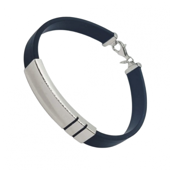 Ezüst-Kaucsuk (méret:21) Karkötő EE 149292