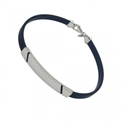 Ezüst-Kaucsuk (méret:20,5) Karkötő EE 149293