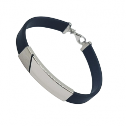 Ezüst-Kaucsuk (méret:21) Karkötő EE 149296