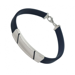 Ezüst-Kaucsuk (méret:21) Karkötő EE 149297